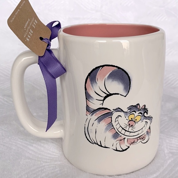 Rae Dunn Disney Alice In Wonderland Cheshire Cat How Curious mug - Picture 1 of 5